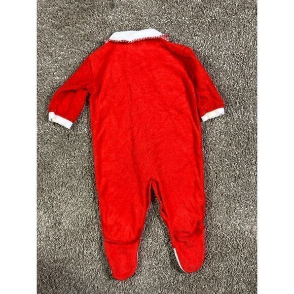 Vintage 1980s Trimfit “My First Christmas” Red Terry One Piece Outfit USA - Picture 5 of 12